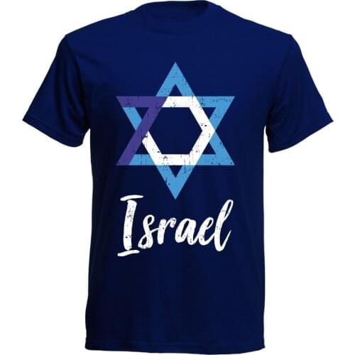 Israel T-Shirt 71 Jahre Years Anniversary 2019 Newest Letter Print Hip Hop Novelty MenS Brand Clothing Casual Homme T Shirt