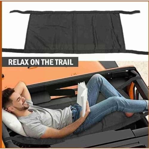 Summer Car Roof Sun Shade Hammock Suitable For 1987-2020 Jeep Wrangler M3V4