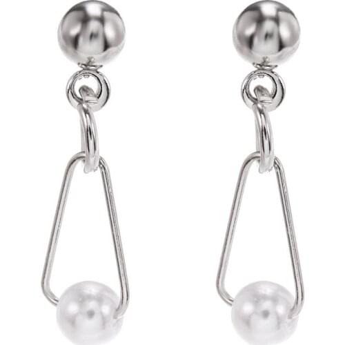 Korean New Hot Selling Earrings Simple Elegant Noble Pearl Atmosphere Simple Earrings Earrings Friends Gifts
