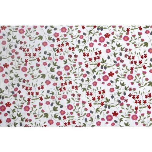 Small floral soft vintage fabric Retro style fabric Calico Printed cotton fabric for DIY Bag cloth dress 1order=1meter
