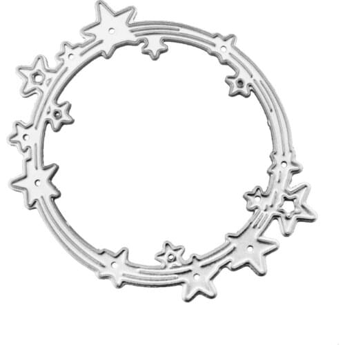 Star Circle Metal Cutting Dies Stencil Scrapbooking DIY Album Stamp Paper Card Embossing Decor Craft