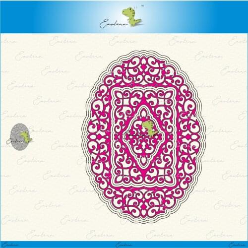 New oval panel metal cutting dies 2021 new diy die molds Scrapbooking Paper Making die cuts crafts