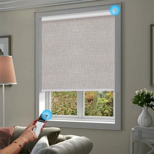 2020 New Arrival Multi- Color Perspective Electric Roller Shades Google Alexa Compatible via Broadlink