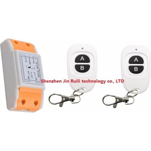 New 220 v 1 ch remote control switch 1 piece receiver + 2 piece transmitter two key Close to home