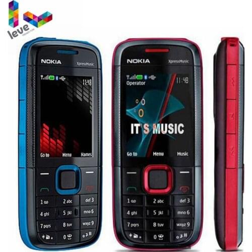 Original Unlocked Nokia 5130 XpressMusic 5130XM Mobile Phone Bluetooth FM Support Russian Keyboard Cell Phone Free Shipping
