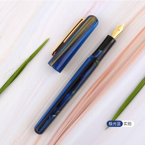 Picasso Elegant Celluloid Fountain Pen Pimio EtSandy Aurora Blue PS-975 Iridium High Grade Writing Gift Pen For Best Stationery
