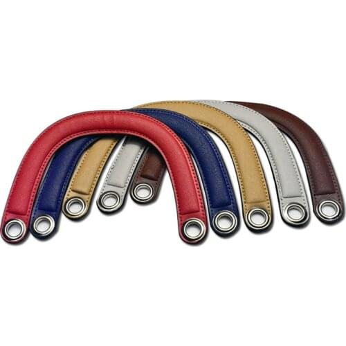 FASHIONS KZ PU Leather Semi-Circular Wallet Handbag Handle Pure Color Handle Female DIY Bag Accessories Length About 19CM KZ1026