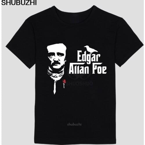 Casual popular The Raven Edgar Allan Poe Mens T-Shirt male tops tee hot sell fashion O-Neck T Shirt sbz8191