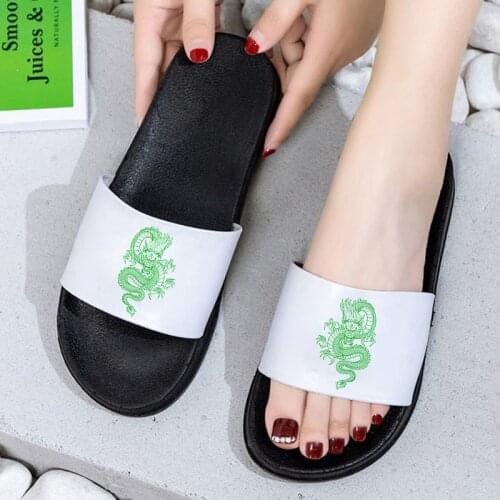 Dragon Printed 2021 Hot Fashion Comfort Ladies shoes Female Slippers Sandals Summer women slippers sandals