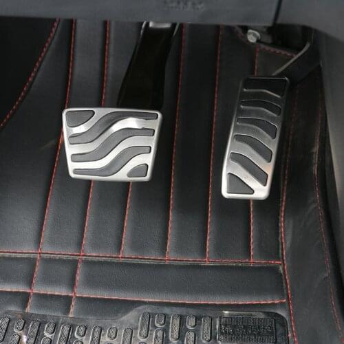 SHINEKA Original Design Fuel Gas Foot Brake Pedal Cover Kit Alluminium Alloy for Jeep Cherokee 14-16 Car Styling