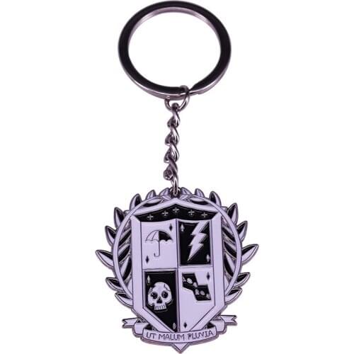 The Umbrella Academy Crest Keychain School Uniform Crest Logo Keyring