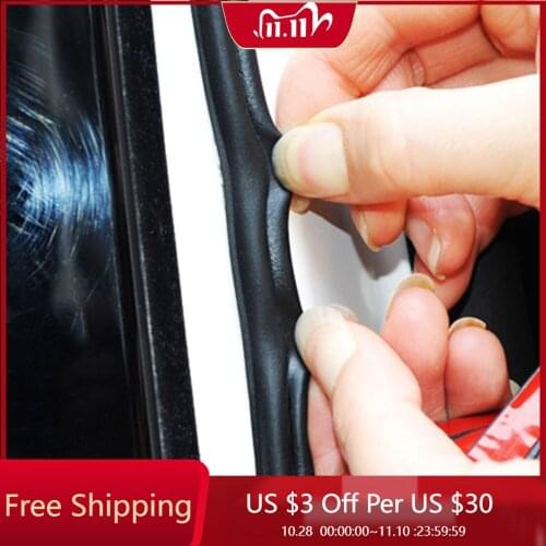 Car 4 Meters Shape P Big Car Door Seal Strip EPDM Rubber Noise Insulation Weatherstrip Soundproof Seal Strong adhensive