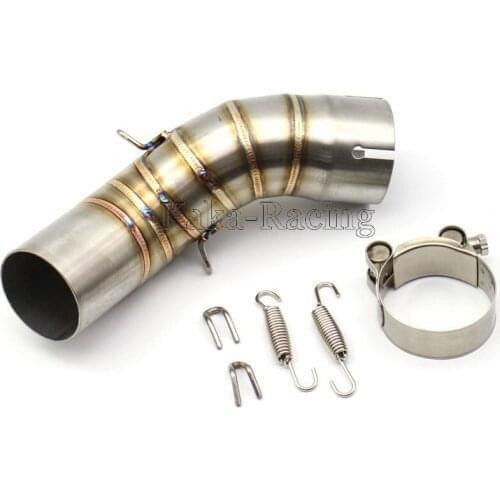 Motorcycle Exhaust Connect Pipe Middle Link Pipe for Kawasaki Z900 / Z900 A2 2018 Mid Down Pipe for 51mm Exhaust Mufflers Z 900