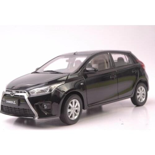 1:18 Diecast Model for Toyota Yaris L Gray Alloy Toy Car Miniature Collection Gifts