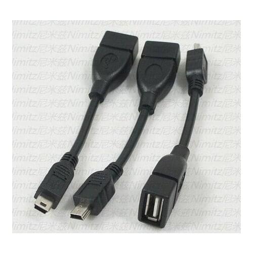 10cm USB Host Cable mini a male to USB A female OTG for table PC CABLE