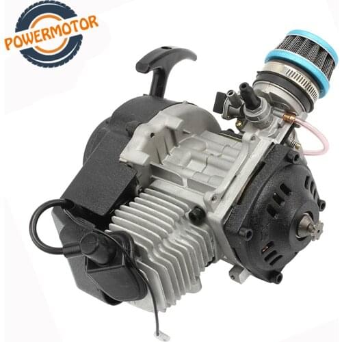 2 Stroke Pull Start Engine Mototcycle Transmission Engin With Air Filter Carburetor Pocket Bike Mini Dirt ATV Bike Quad 4 Wheel