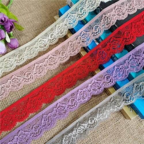 3.2cm S1354 elastic lace material accessories spandex nylon lace accessories for sewing fabric