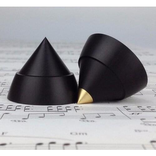 4 Pair Ebony Dia 23MM Amplifier Feet Speaker Shock Spikes, Audio Cones Wood HiFi Mounts Audio Stand Feet