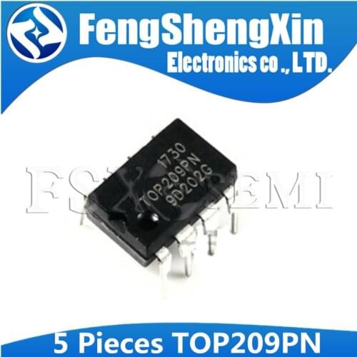 5pcs TOP209P DIP-8 TOP209PN DIP TOP209 DIP8 Three-terminal Off-line PWM Switch IC