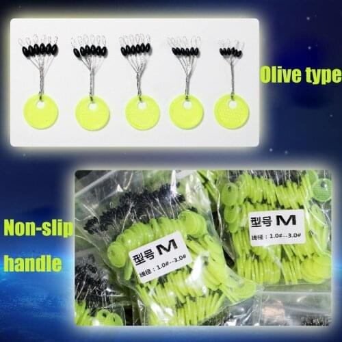 6pcs 100 Group Set High Quality Rubber Space Beans Sea Carp Fly Fishing Black Rubber Oval Stopper Fishing Bobber Float Bean