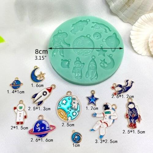 A0NF DIY Crafts Jewelry Casting Tool Earrings Epoxy Resin Mold Necklace Pendant Silicone Mould