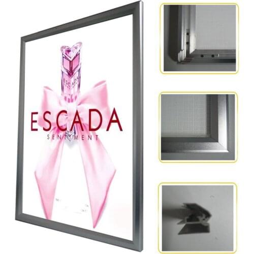 A4 Aluminum Clip Poster Frame LED Light Boxes,Backlit Led Displays for Hotel,Restaurant,Museum,Theather etc