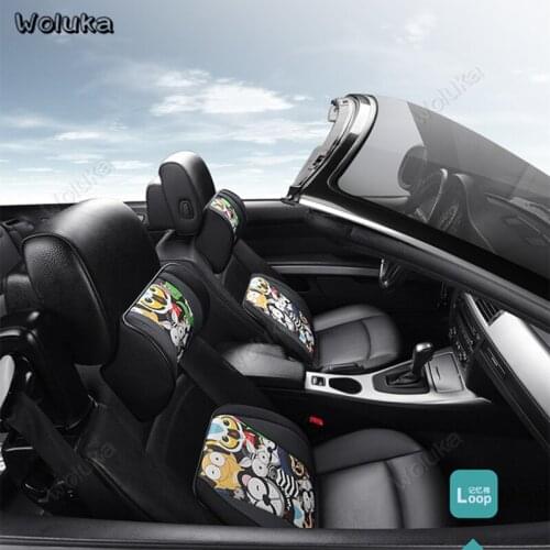 Auto Seat Support Memory Foam with Neck Pillow Headrest Cartoon kst Seat Back Lumbar Support Waist Pad CD50 Q01