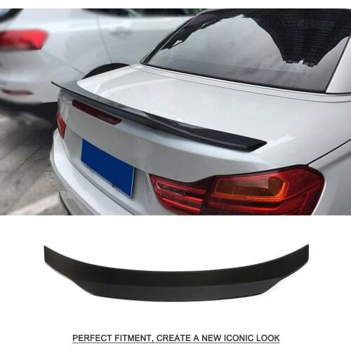 Car Rear Trunk Wing Spoiler for BMW 4 Series F33 F83 M4 Convertible 2014 - 2019 Carbon Fiber Car Rear Spoiler Boot Lid