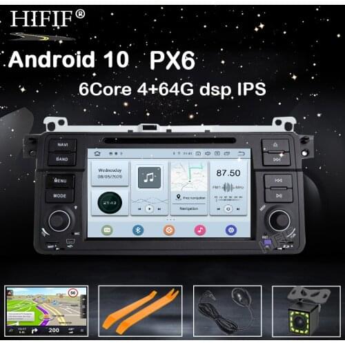 Carplay 1 Din Android 10 GPS Navigation For BMW E46 M3 Rover 75 Coupe 318/320/325/330/335 Car Radio Multimedia DVD PlayerStereo