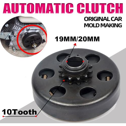 For GO Kart Minibike Fun Centrifugal Automatic Clutch 20mm 10 Tooth 420 Chain 168 Engine
