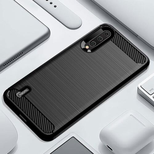 Phone Case For Xiaomi Mi A3 A 3 Luxury Carbon fiber Cover xiami CC9 CC9e CC C 9e C9 C9e 9 Soft MiA3 MiCC9 MiCC9e Coque Silicone