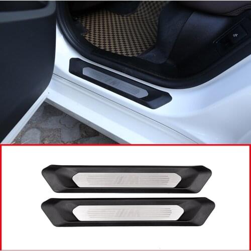 For BMW X3 G01 2018 2019 Car Rear Row Door Sill Protect Plate Cover Trim For BMW X4 G02 2018 2019 Car Accessories 2pcs