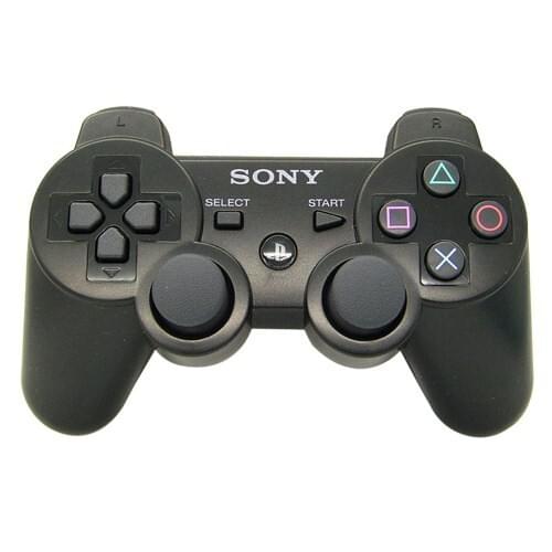 For Sony Playstation 3 Vibrating Joystick black white blue game console game handles