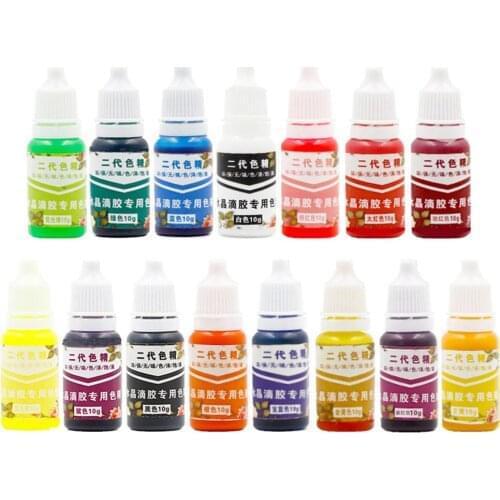 15 Color Resin Pigment Liquid Epoxy Resin Dye Colorant DIY Tie Dye For Resin Art Jewelry Paint Crafts Clothes Making