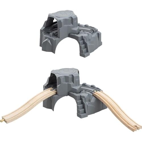 Simulation Train Double Cave Tunnel Railway Track Building Railway Train