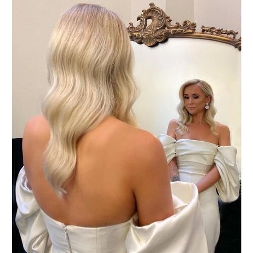 Exaggerated Off-The-Shoulder Jumpsuit Sexy Satin Bandage Patchwork Sillohette Celebrating Event Date Wedding One-Piece Playsuit