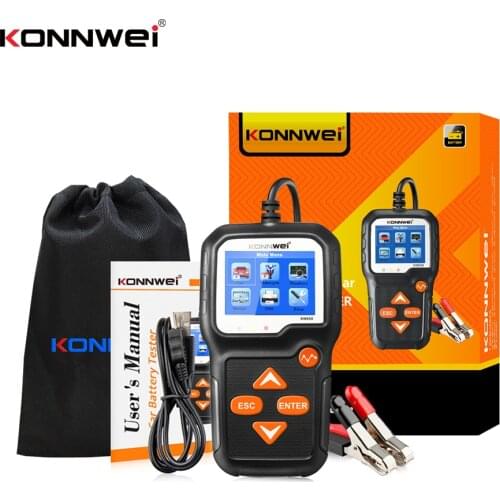 KONNWEI KW650 6V/12V Battery System Analyzer 100-2000 CCA Car Quick Cranking Charging Test Tools Car Motorcycle Battery Tester