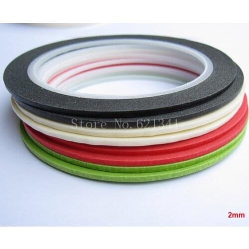 8 Rolls/Lot 2mm*25m Masking Tape Crepe Paper Draping Tape Pattern Making Supplies Masking Tape & Nail Art Tape Free Shipping