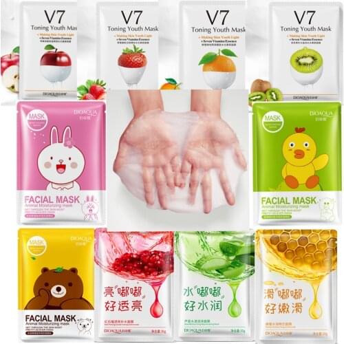 BIOAQUA Red Pomegranate Mask Fruits animals mascara facial mask treatment sheet masks korean cosmetics acne tony moly skin care