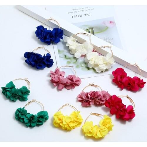 Fashion simple personality creative earrings for women with hand knitting sequin design female kolczyki