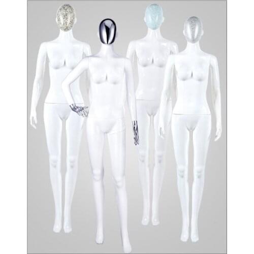 Fashion Style Full Body Female Mannequin Fiberglass White Color Monikens Hot SALE