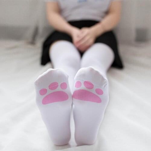 Girls Kawaii Anime Sailor Moon Cosplay Lolita Socks Cat Claw Cute Bow Girl Tight Stockings Danganronpa Cosplay Socks Accesories