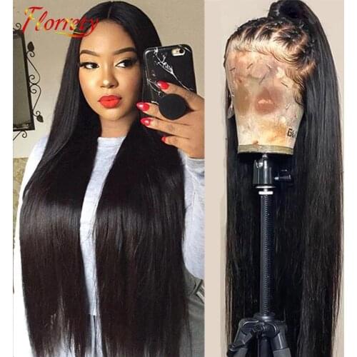 13X4 straight lace front wig 4X4 Human Hair Wigs For Women Natural Hairline With Baby Hair 100% Remy Hair
