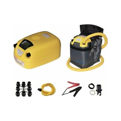 LCD Rubber inflatable boat high pressure electric air pump 80KPA 12V DC GP80D