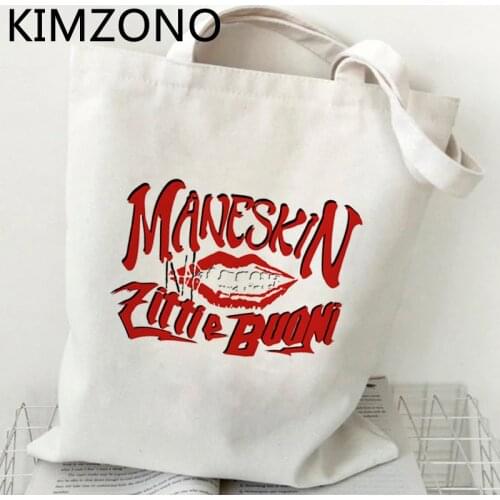 Maneskin shopping bag recycle bag shopping canvas jute bag grocery eco bag net reciclaje custom
