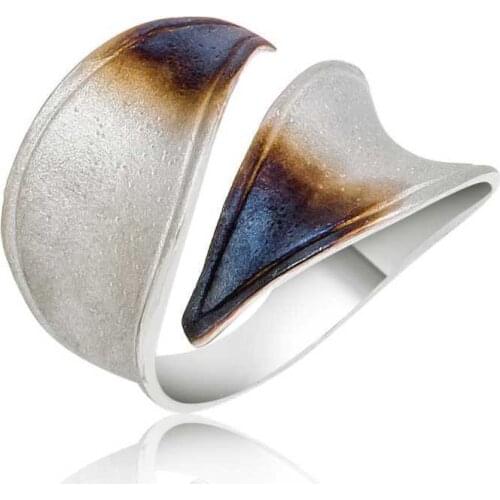 Tevuli 925 Sterling Silver Dry Leaf Lady Ring