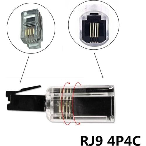 Universal RJ9 4P4C Telephone Cord Detangler 360 Degree Extended Rotating Anti-tangle Landline Swivel Adapter Cable Untangler