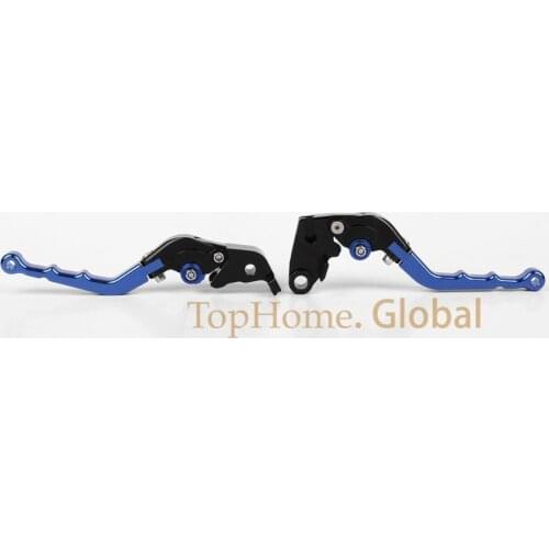 Top quality CNC Foldable Folding Fingers Wave Brake Clutch Levers For Yamaha FJR 1300 2003 Silver&blue&Black