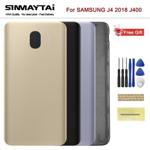 For Samsung Galaxy J4 2018 SM-J400F J400FN J400DS J400G Back Cover Rear Door Battery Housing Panel Case J400 Battery Cover