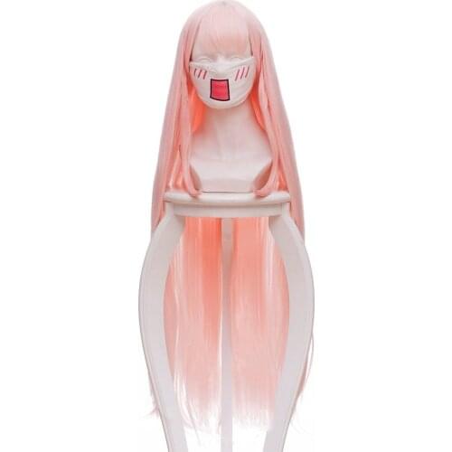 DARLING in the FRANXX ZERO TWO Code 002 Cosplay Headwear Pink Hair